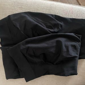 2 pairs of black BLANQI maternity leggings size large